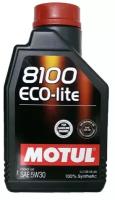 Синтетическое моторное масло Motul 8100 Eco-lite 5W30, 1 л