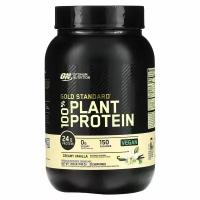Optimum Nutrition, Gold Standard 100% Plant Protein, Creamy Vanilla, 1.63 lbs (740 g)