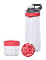 Бутылка Contigo Cortland Infuser 0.72л прозрачный/красный пластик (2095014)