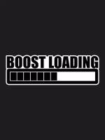 Наклейка на авто Boost loading загрузка буста 20x7 см