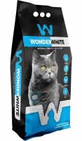 WONDER WHITE UNSCENTED NATURAL наполнитель комкующийся для туалета кошек без запаха (5 кг)