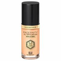 Max Factor - Тональная основа Facefinity All Day Flawless 3в1, тон 44 Warm Ivory