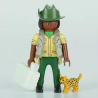 Конструктор Playmobil Отдельные фигурки 001142 Ветеринар с леопардом