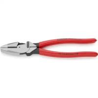 Пассатижи KNIPEX 09 01 240, Lineman's pliers, большой мощностичерненые, черного цвета 240 mm