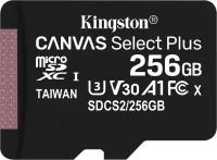 Kingston Флеш карта microSDHC 256Gb Class10 Kingston SDCS2/256GB CanvSelect Plus + adapter