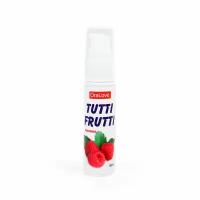 Гель-смазка Tutti-frutti с малиновым вкусом - 30 гр