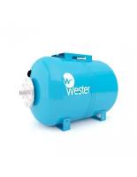 Бак мембранный для водоснабжения горизонтальный Wester Premium WAO150 c нержавеющим контрфланцем