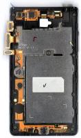 Модуль (матрица + тачскрин) для LG Optimus L7 P705 черный с рамкой