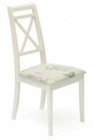 Стул Tetchair Picasso ( PC-SC ), дерево гевея, 45х53х97см, ivory white (слоновая кость 2-5), Ткань Прованс № 13