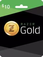 Код пополнения Razer Gold Card номиналом 10 USD, Gift Card 10$, регион США