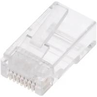 Разъём NMC-RJ88RZ50UD2-100 компьютерный RJ45 8P8C 8 контактов со вставкой категория 5e Nikomax (14 шт. в комплекте)