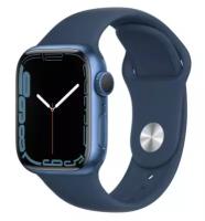 Смарт-часы Apple Watch Series 7 41mm Blue aluminum case with Blue sport band не РСТ