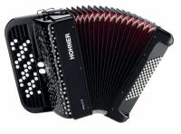 HOHNER Nova II 72 (A4262) black кнопочный аккордеон 3/4, гриф B, цвет черный