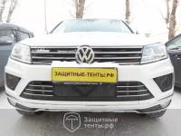 Маска утеплитель радиатора норма для внедорожника Volkswagen Touareg 2010-2014 / Фольксваген Туарег 2010-2014