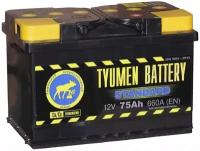 Аккумулятор автомобильный TYUMEN BATTERY STANDARD 75 А/ч 660 А обр. пол. Евро авто (278x175x190)