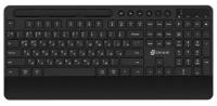 Клавиатура Оклик 865S черный USB беспроводная slim Multimedia (подставка для запястий) (1809339)