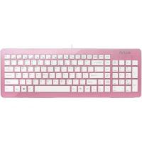 Delux Клавиатура "K1500" Ultra-Slim, ММ, USB розово-белая