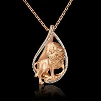 PLATINA Подвеска «Знак зодиака Лев» из комбинированного золота