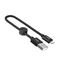 Дата-кабель Hoco X35, USB To Lightning, 0.25м, черный