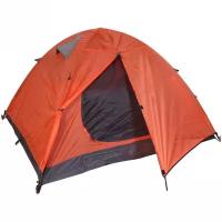 Палатка туристическая Тривор-3 двухслойная, 200*180*110 см алюминиевый каркас, оранжевая