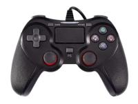 Геймпад проводной для Playstation 4, черный, 1.8 м. Совместим с PS4