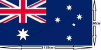 Флаг Австралии 90х135см