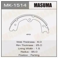 Колодки барабанные Masuma MASUMA MK1514