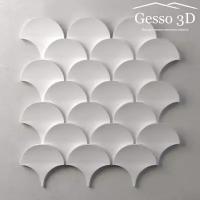 Гипсовая панель Gesso 3D "Чешуя гладкая" Упаковка 20 шт