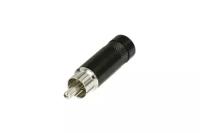 Rean NYS352B кабельный разъём RCA male, черненый корпус, для кабеля до 7.2мм