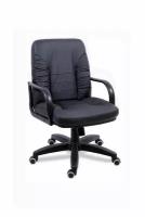 Компьютерное офисное кресло Мирэй Групп Танго стандарт короткий, Кожа натуральная, Черное