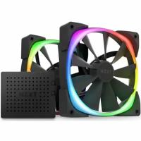 Вентиляторы для корпуса NZXT Aer RGB 2 - 140mm Twin Starter Pack Black - 2pcs + controller HF-2814C-DB