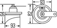 HELLA hella Звуковой сигнал hella 3fh007728831