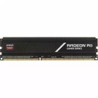 8GB AMD Radeon™ DDR4 4000 DIMM R9 Gamers Series Black Gaming Memory R9S48G4006U2S Non-ECC, CL18, 1.35V, Heat Shield, RTL {40}, (183337)