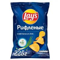 Lays Чипсы со Вкусом Сметаны и Лука