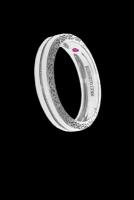 Кольцо Roberto Coin Wedding Band Collection белое золото AR359RI0137_19