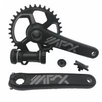 Система шатунов велосипедная Prowheel Mpx-12-36t-tt, 1x12S*175mm, Al-6061-t6, ChainLine:49mm, Charm-32t-tt-34t