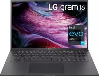 16" Ноутбук LG gram 16 16Z90P-G (2560x1600, Intel Core i7 2.8 ГГц, RAM 16 ГБ, SSD 1024 ГБ, Win10 Pro), черный оникс