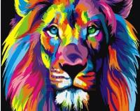 Портрет радужного льва