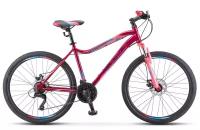 Горный (MTB) велосипед STELS Miss 5000 D 26 V020 (2021) рама 18" Вишнёвый/розовый