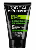 L'Oreal Paris Гель для умывания Men Expert Pure Power с черным углем, 100 мл