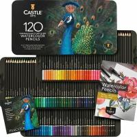 Набор из 120 акварельных карандашей Castle Art Supplies