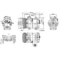 NISSENS 89317 (30612681 / 30613422 / 30613432) компрессор кондиционера zexel\ Volvo (Вольво) xc70 2.4 / 2.5t 00-07