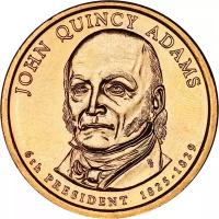 Монета номиналом 1 доллар, США, 2008, "6-й президент Джон Куинси Адамс" P