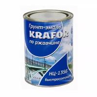 Континенталь эмаль ПО ржавчине НЦ красная 0,7 КГ (14) "KRAFOR", 14 шт