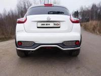 Защита задняя 42,4 мм ТСС NISJUK2WD14-09 для NISSAN Juke (2010 - по н.в.)