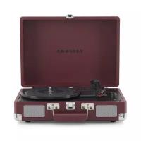 Виниловый проигрыватель CROSLEY CRUISER PLUS [CR8005F-BU4] Burgundy c двухсторонним Bluetooth