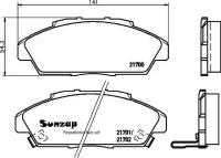 NISSHINBO NP8024 Колодки тормозные дисковые | перед | (PF-8223) 1шт