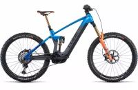 Горный велосипед Cube Stereo Hybrid 160 HPC Actionteam 27.5 (2022) синий/серый 18"