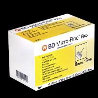 Иглы BD Micro-Fine Plus 0,30 мм (30G) х 8 мм 100 шт