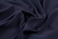 Ткань креповый шифон темно-синего цвета